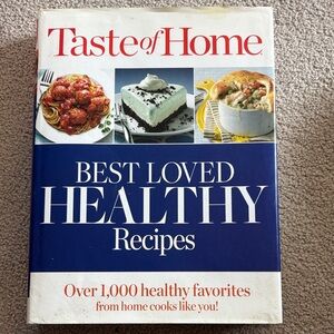 Taste of Home Best Loved Healthy Recipes Cookbook - Blue, White, Red